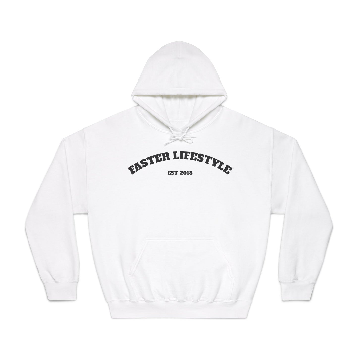 Faster Lifestyle Hoodie Black & White